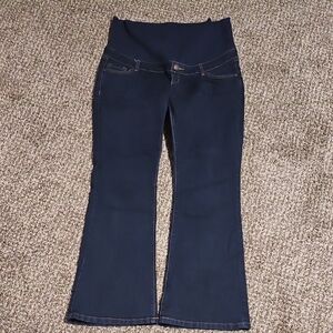Maternity Navy Blue Flared Jeans